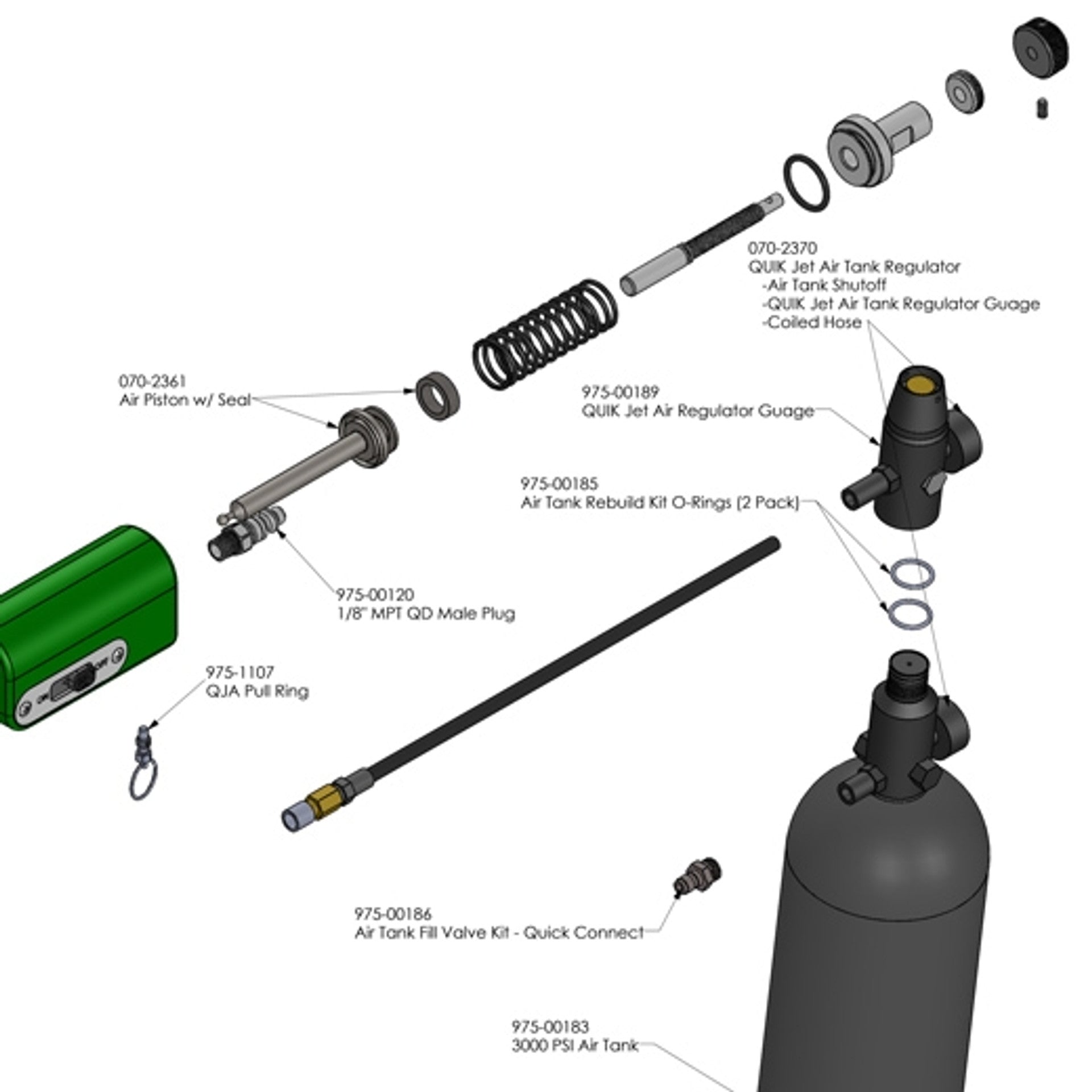 Arborjet QuikJet Air Replacement Parts Arbo Space