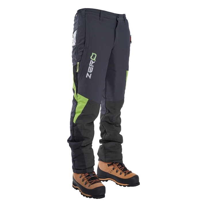 Clogger Zero Gen2 Light and Cool Men's Arborist UL Chainsaw Pants - Grey/Green - Arbo Space