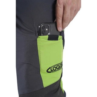 Clogger Zero Gen2 Light and Cool Men's Arborist UL Chainsaw Pants - Grey/Green - Arbo Space