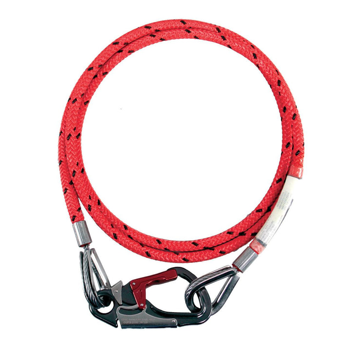 10' Maxi-Flip Sport 11.7mm Wire-Core Flipline by Yale with ISC Swivel Eye Carabiner - Arbo Space