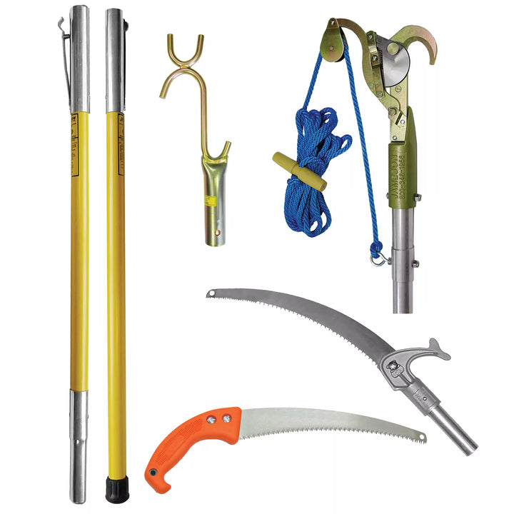 Jameson FG Kit: JA-14 Pruner, Pole Saw, Wire Limb Raiser, Hand Saw, Poles - Arbo Space