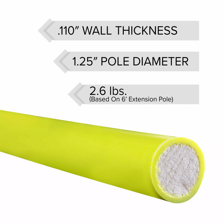 Jameson JE Series Foam Core Extension Pole, 6 foot - Arbo Space