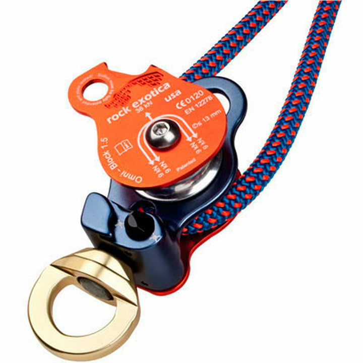 Rock Exotica Omni Swivel Block Doble Capacity Block. Works With Up to 13mm Rope